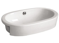 Bathroom Sanitary Ware Ceramic Sinks White Color Art Basin/Oval Hand Wash Basin ALK-356