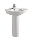 Bathroom Sanitary Ware Ceramic Standing Round Pedestal Basin/Pedestal Sinks Item No.707