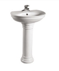 Bathroom Sanitary Ware Ceramic Standing Round Pedestal Basin/Pedestal Sinks Item No.709