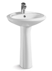 Bathroom Sanitary Ware Ceramic Standing Round Pedestal Basin/Pedestal Sinks Item No.710