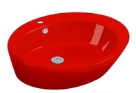 Bathroom Sanitary Ware Ceramic Sink Colorful Art Basin/Wash Basin Red &amp; Black Dual-Color