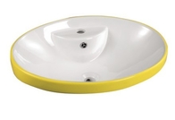 Bathroom Sanitary Ware Ceramic Sinks Colorful Art Basin/Wash Basin Yellow/Green Dual-Color
