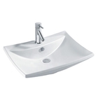 Countertop Mounting Ceramic Sinks Sanitary Ware Art Basin White Color Bathroom Wash Basin