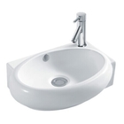 Wall-hung Mounting Ceramic Sinks Sanitary Ware Rectangular Art Basin Bathroom Wash Basin