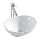 Countertop Mounting Ceramic Sinks Sanitary Ware Oval Art Basin Bathroom Hand Wash Basin