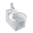 Bathroom Wall-hung Sinks Sanitary Ware Round Rectangle Ceramic Art Basin Wall-hung Basin
