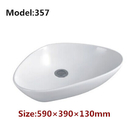 Above Counter Mounting Art Basin Sanitary Ware Ceramic Sinks Bathroom Triangle Wash Basin