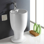 hot sales in India and mid-east square shape wash basin pedestal basin