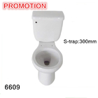 hot sales promotion cheaper price 2 piece toilet S-trap 300mm roughing-in bathroom siphonic toilet