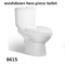 Bathroom Floor Mounted S-trap 300mm Roughing-in Siphonic Two-piece Toilet