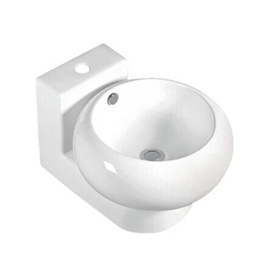 Wall-hung Mounting Ceramic Sinks Sanitary Ware Round Art Basin Bathroom Hand Wash Basin