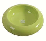 Bathroom Sanitary Ware Ceramic Sink Colorful Art Basin/Wash Basin Green/Yellow Color ALK-5