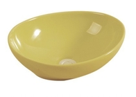 Bathroom Sanitary Ware Ceramic Sink Colorful Art Basin/Wash Basin Yellow/Green Color