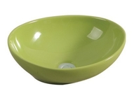 Bathroom Sanitary Ware Ceramic Sinks Colorful Art Basin/Wash Basin Green/Yellow Color